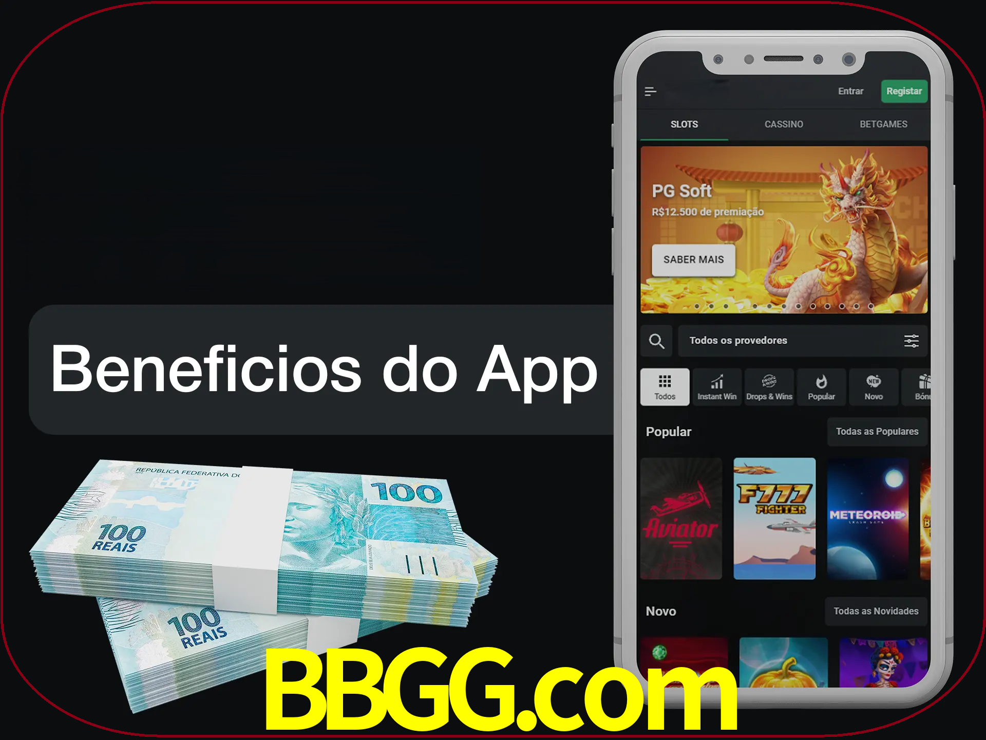 Obtenha todos os benefícios usando o aplicativo.