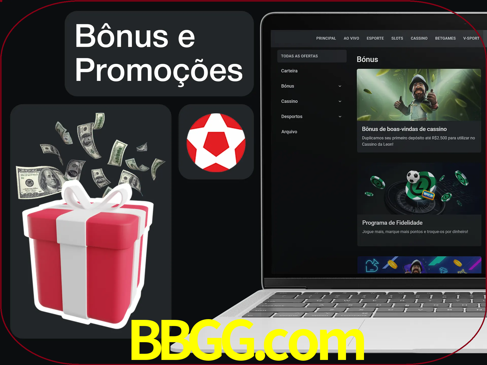 Verifique se há novos bônus e promoções.